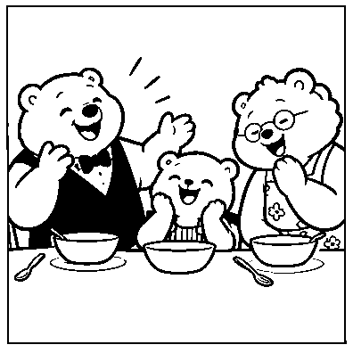 Grandpa tells a funny story during dinner.